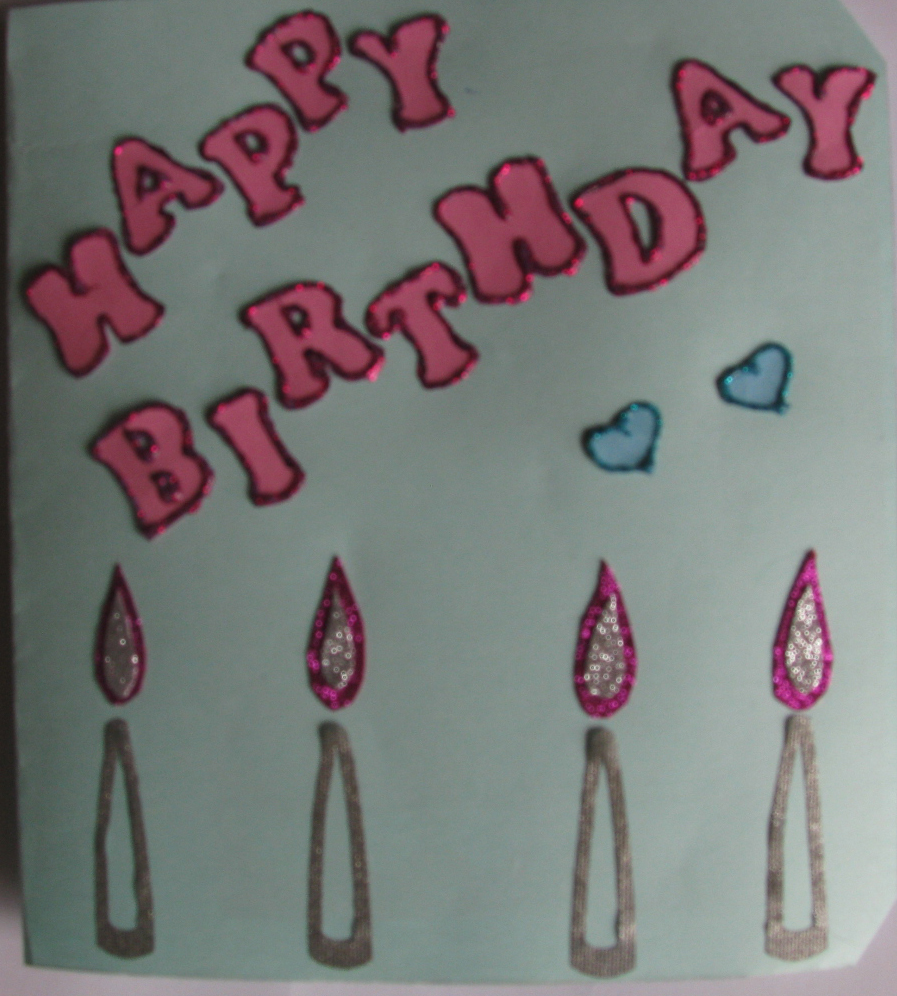 Candles Birthday Card in For Father
