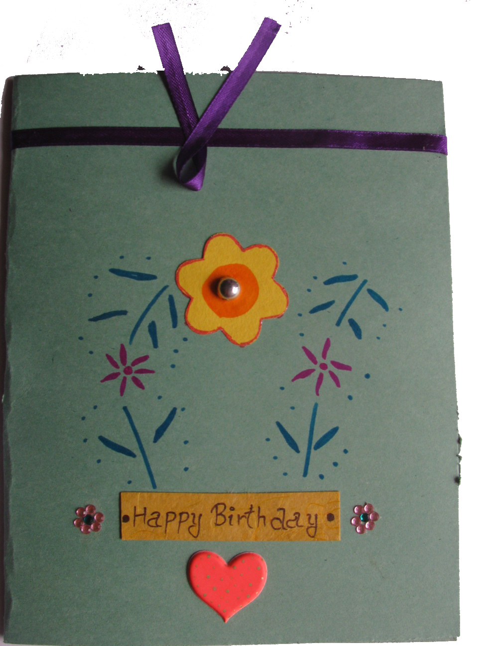 Beautiful Birthday Card(blue wrap) in For Wife