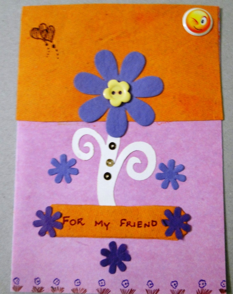 A Cute Floral Friendship card in Valentine Cards