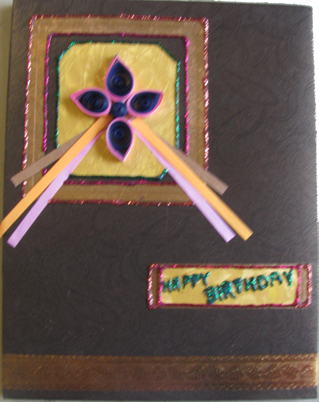 Happy Birthday Floral Card in For Father