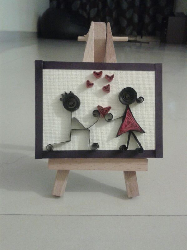 Canvas Miniature in Valentine Cards