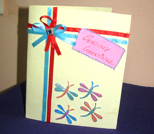 Butterfly with Ribbon Card in For Kids