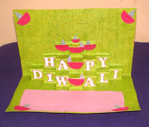 Diwali Pop-Up Card in Diwali Cards