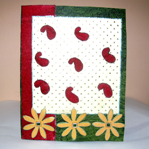 Three Flowers Card in Diwali Cards