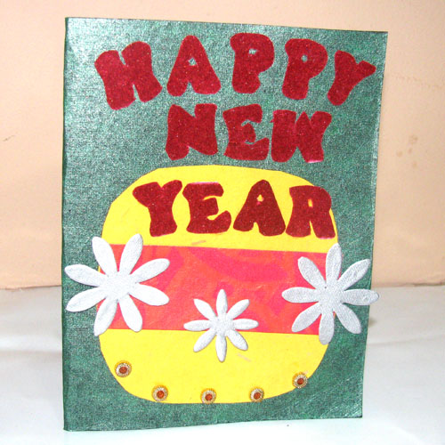 Happpy New Year letter Card in New Year