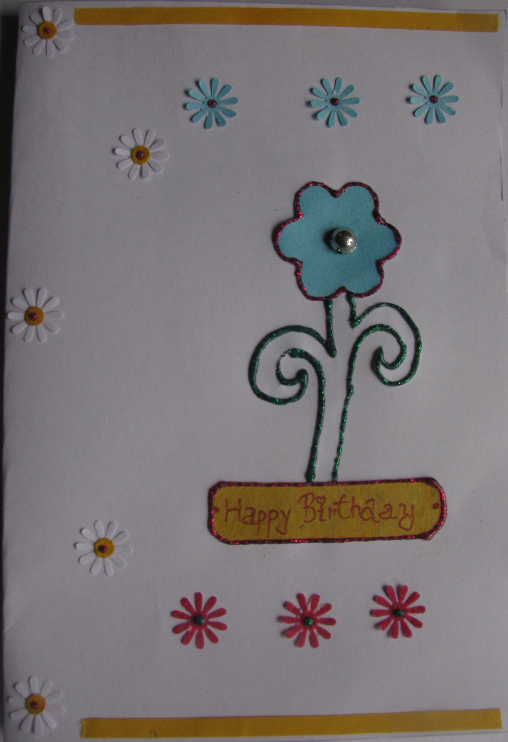 Floral Birthday Card in For Daughter