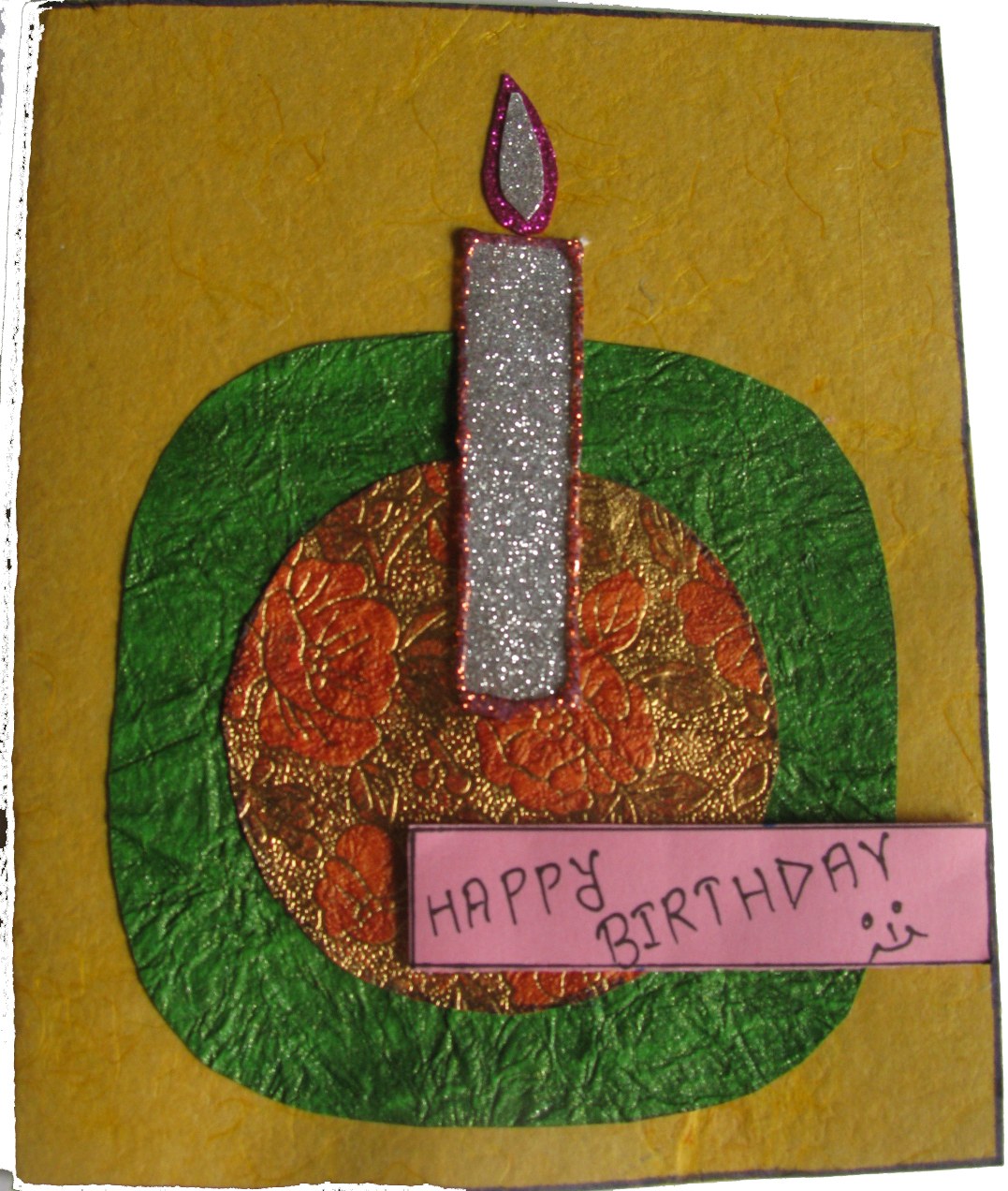 One Candle Birthday Card in For Father