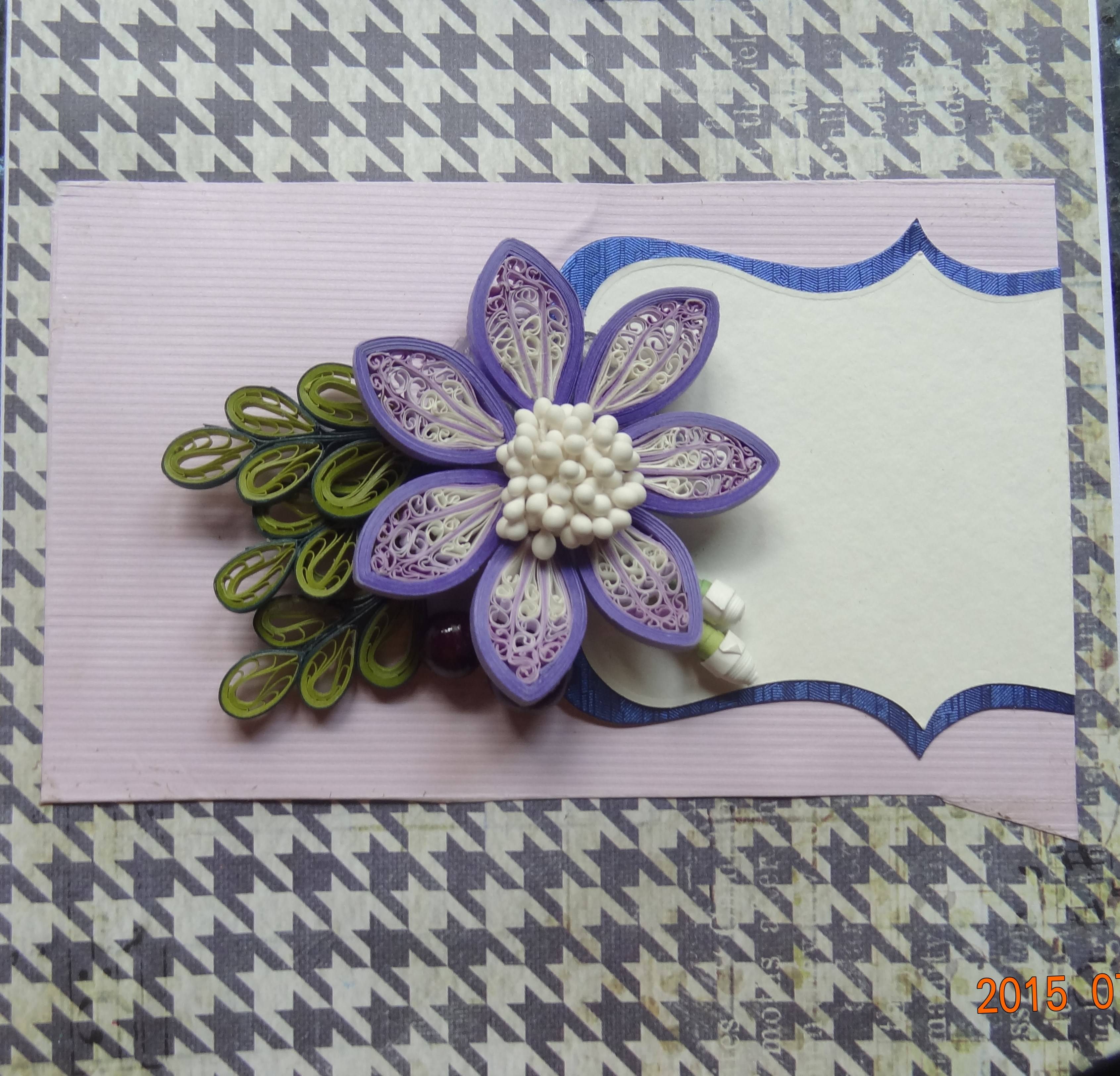 handmade quilling card