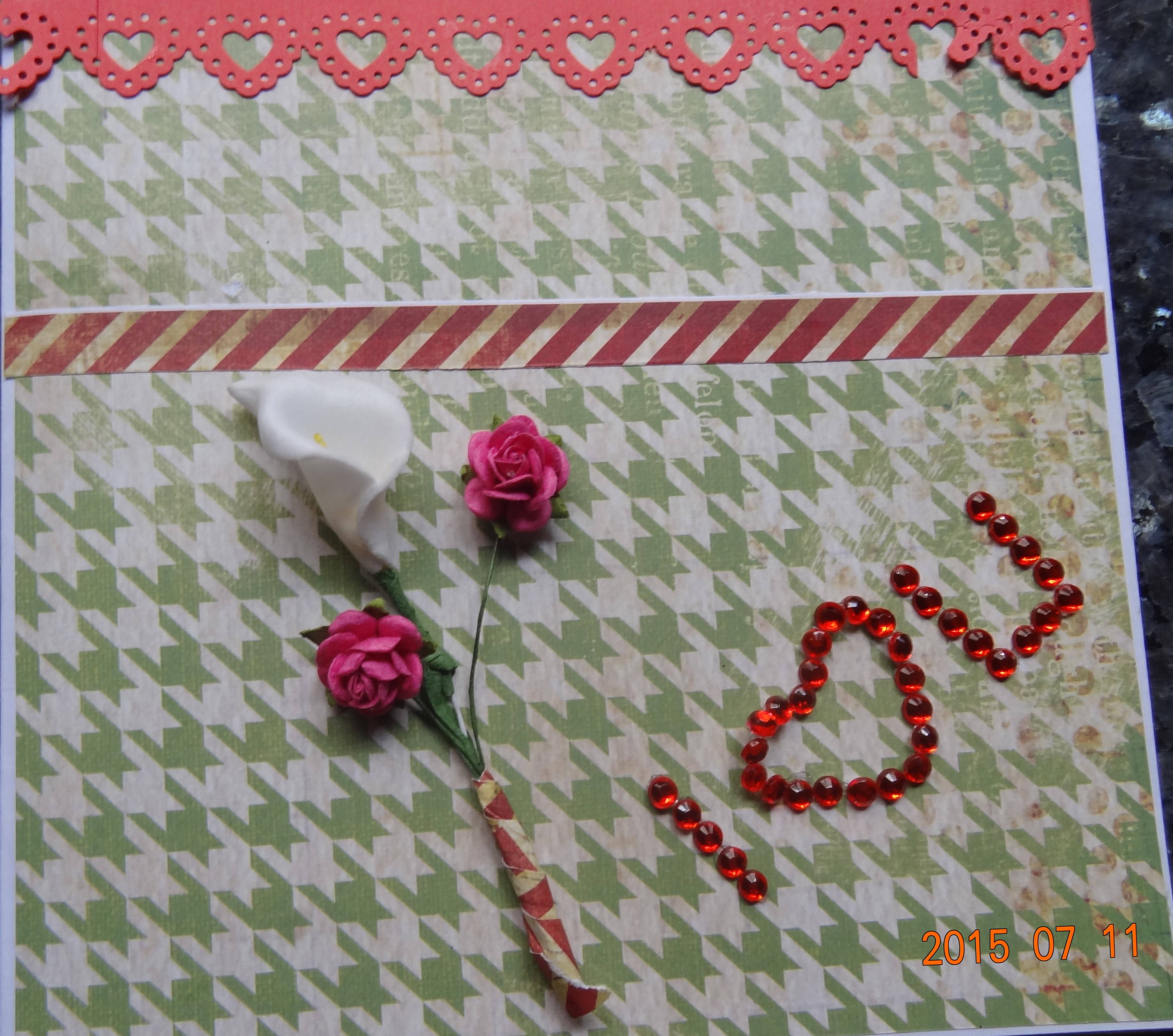 Simple handmade I love u card