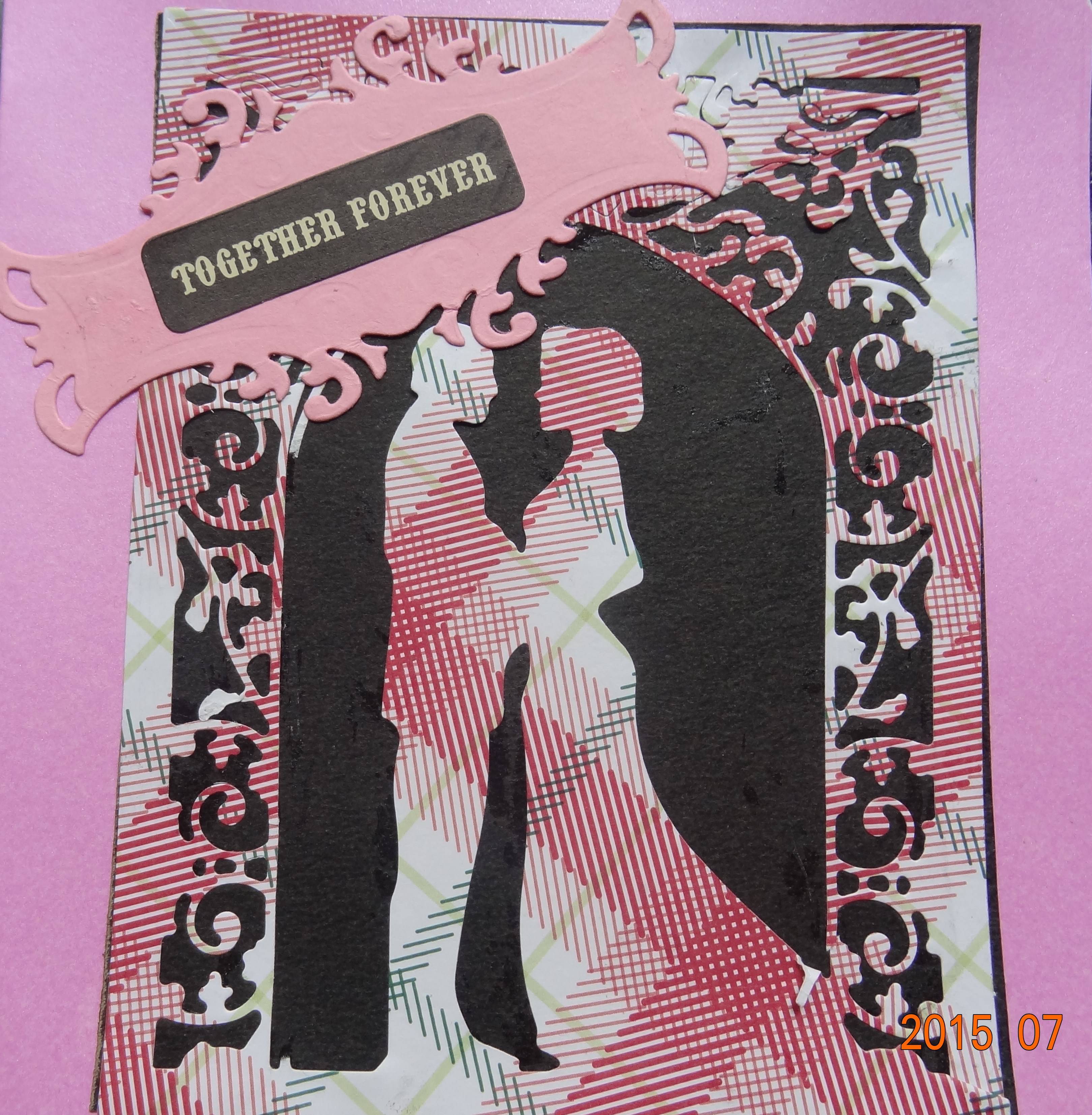 handmade together forever card