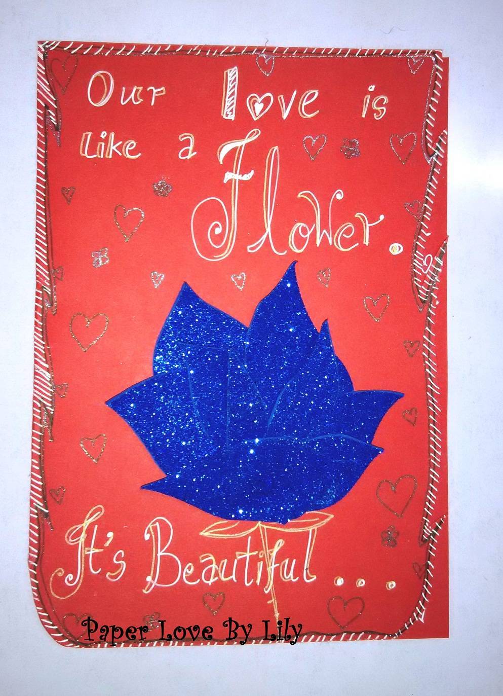 Buy_Blue flower love card